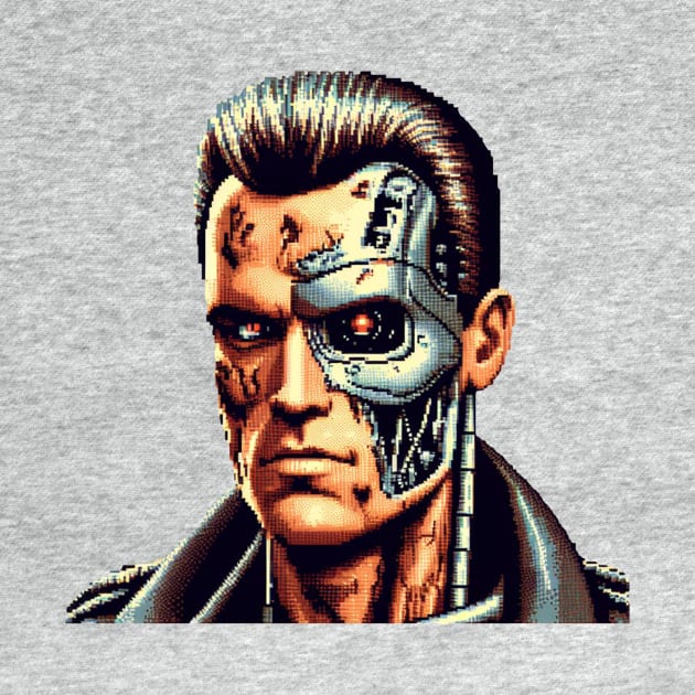 T 800 8Bit Portrait by nerd.collect